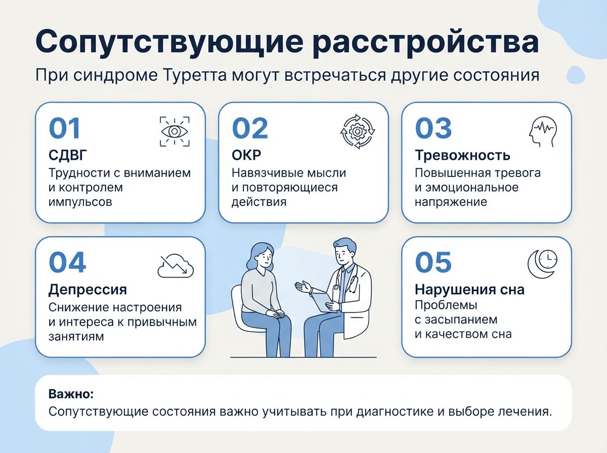 Лечение синдрома Туретта в Белоозерске инфографика
