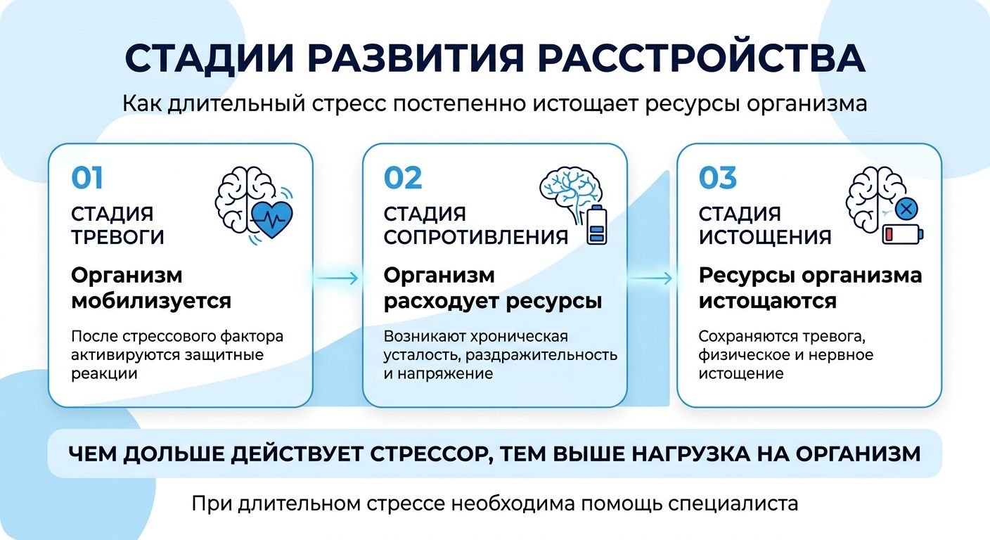 Лечение стресса в Белоозерске инфографика